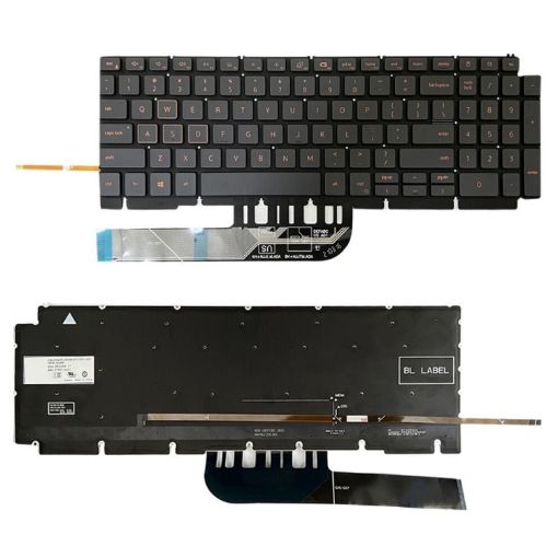 Dell Inspiron G15 5510 5511 5515 5520 US Version Orange Backlight Laptop Keyboard - 1