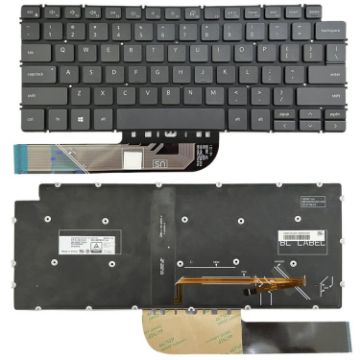 Dell Inspiron 7490/Vostro 5390 US Backlight Laptop Keyboard - Black - 1