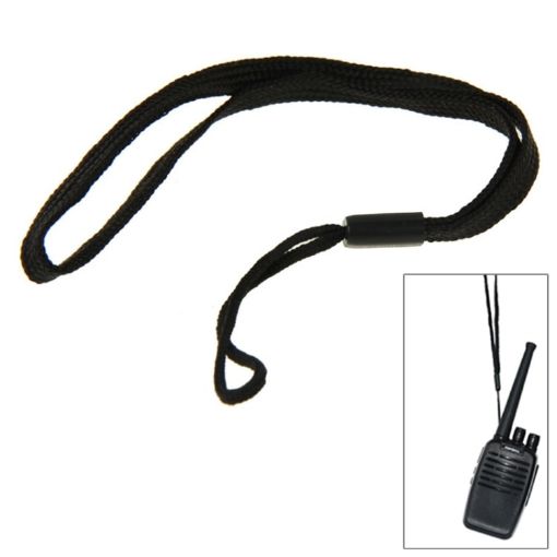 Black Walkie Talkie Lanyard, 10cm Length - 1