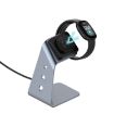 Grey Aluminum Charger Holder for Fitbit Versa 3/Sence - Fast Charging - 9