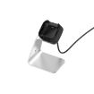 Aluminum Charger Holder for Fitbit Versa - Fast Charging (Silver) - 5
