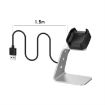 Universal Aluminum Charger Holder for Fitbit Versa - Fast Charging (Grey) - 4