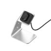 Aluminum Charger Holder for Fitbit Inspire - Fast Charging (Silver) - 5