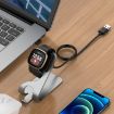 Fitbit Versa4/Sense2 Magnetic Charger Holder - 1.5m Cable (Grey) - 7