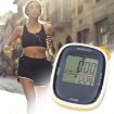 3D Multifunction Digital Pedometer Step Counter - Yellow - 7