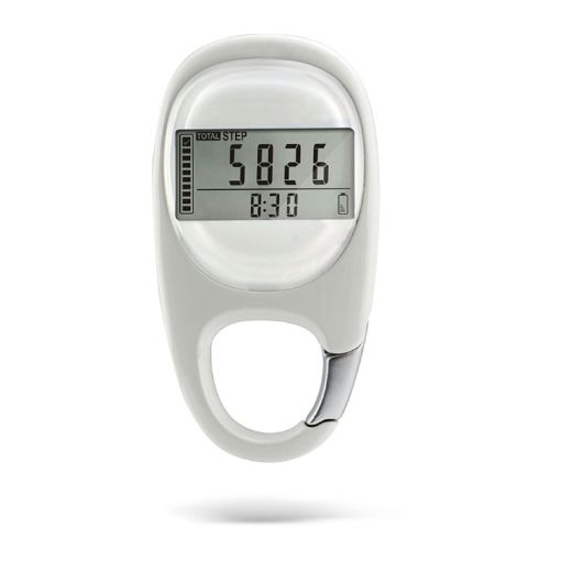 3D Pedometer Carabiner Keychain - Track Steps Easily - 1