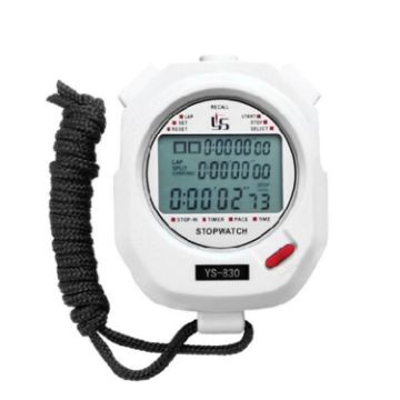 YS Electronic Stopwatch Timer Training Running Watch White - 1