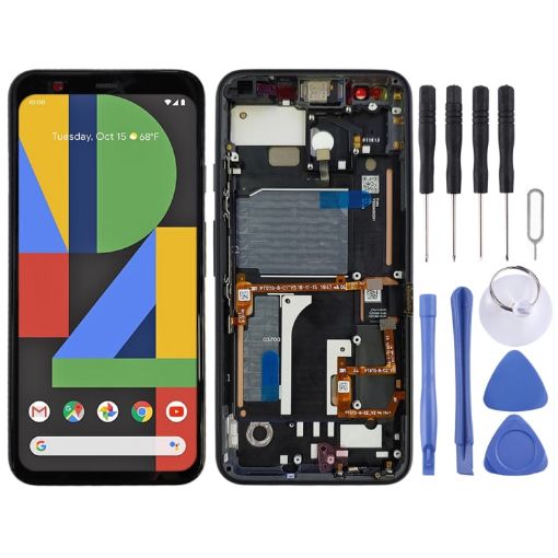 LCD Screen for Google Pixel 4 Digitizer Assembly with Frame - 1