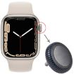 Apple Watch Series 7 Crown Nut Replacement - Grey - 5