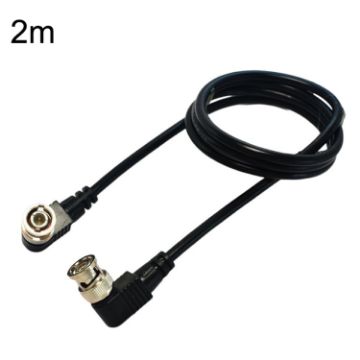 BNC Male to Male Elbow Coaxial Cable, 2m Length - 1