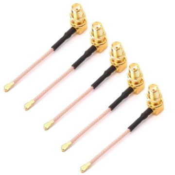 5 PCS RG178 Ufl/IPX/IPEX to SMA Female Adapter Cable, 5cm - 1