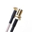 RG316 SMA Female to MMCX Right Angle Male Braid Cable 15cm - 3