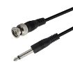 BNC Male to 6.35mm Plug Cable - 3m Length - 1