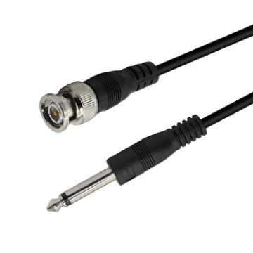 BNC Male to 6.35mm Plug Cable - 1m Length - 1