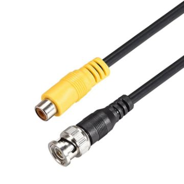 BNC Male to RCA Female Cable 1m - HD Video Coaxial Cable - 1