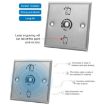 Stainless Steel Exit Button Metal Access Control Switch - 4