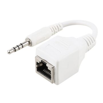 CAT5 RJ45 to 3.5mm Audio Adapter - 13cm Length - 1