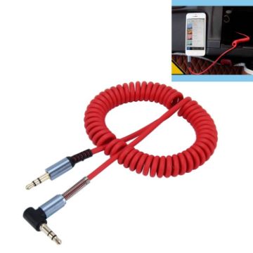 3.5mm Male to Male Audio AUX Cable, 1.5m Length, Red - 1