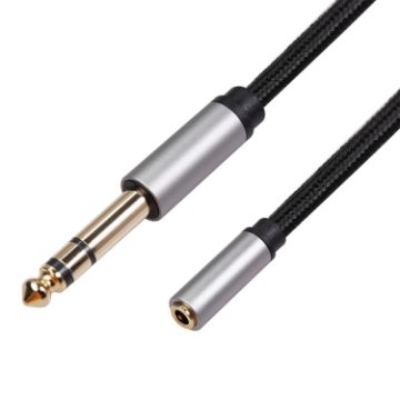 6.35mm Male to 3.5mm Female Audio Adapter Cable - 3m Length - 1