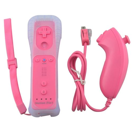 Pink Wireless GamePad Remote for Switch Wii - 1