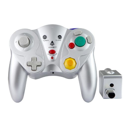 Silver Wireless Gamepad for Nintendo NGC - 2.4HGz - 1