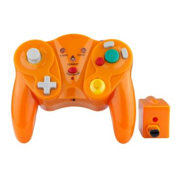 Orange Wireless Gamepad for Nintendo NGC - 2.4HGz - 1