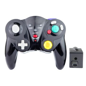 Black Wireless Gamepad for Nintendo NGC - HY-5201 2.4HGz - 1