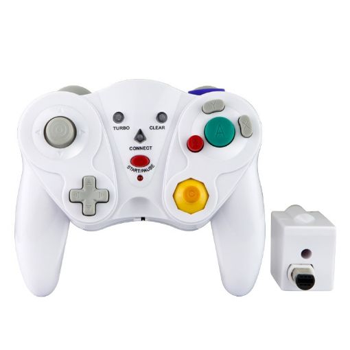 White Wireless Gamepad for Nintendo NGC - HY-5201 2.4HGz - 1