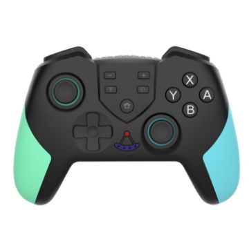Wireless Bluetooth Game Handle for Nintendo Switch PRO (Blue Green) - 1