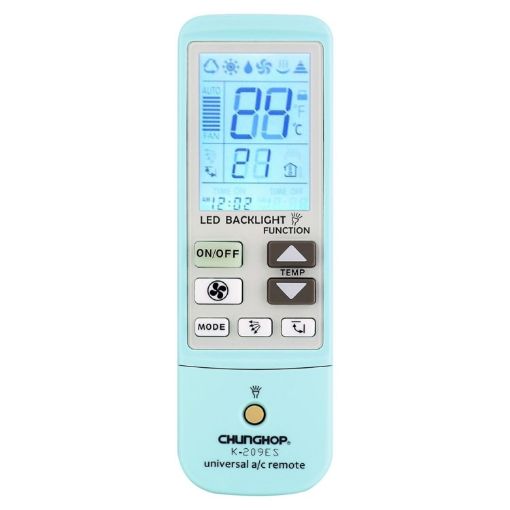 K-209ES Universal AC Remote Control - Thermometer Function (Blue) - 1