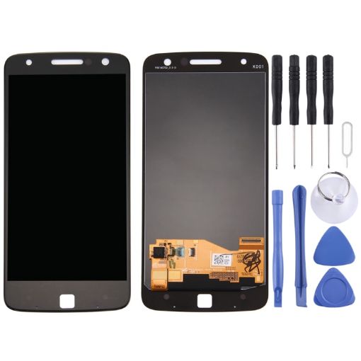 Motorola Moto Z LCD Screen with Digitizer Full Assembly - Black - 1