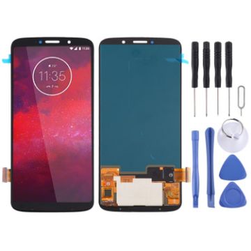 OLED LCD Screen for Motorola Moto Z3 with Digitizer - Black - 1