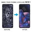 Motorola Edge 2022 OEM LCD Screen Digitizer Full Assembly with Frame - Black - 6