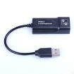 USB to RJ45 10/100 Mbps Ethernet Adapter - Black - 4