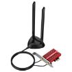 COMFAST CF-AX210 PLUS 5374Mbps Tri-band WiFi6E PCI-E Network Card - 1
