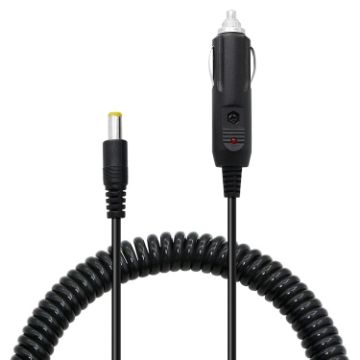 Picture of 2A Car 4.0 x 1.7mm Power Supply Adapter Plug Coiled Cable Car Charger, Length: 40-140cm