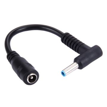 Picture of 4.5 x 3.0mm Bent Male to 5.5 x 2.1mm Female Interfaces Power Adapter Cable for Laptop Notebook, Length: 10cm