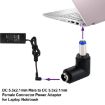 DC 5521 Male to Female Power Adapter for Laptop, 90 Degree Right Angle - 5