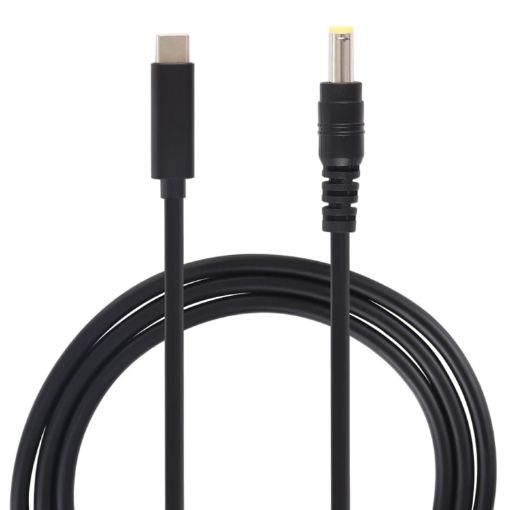 USB-C to 5.5 x 2.5mm Laptop Power Cable - 1.5m (Black) - 1