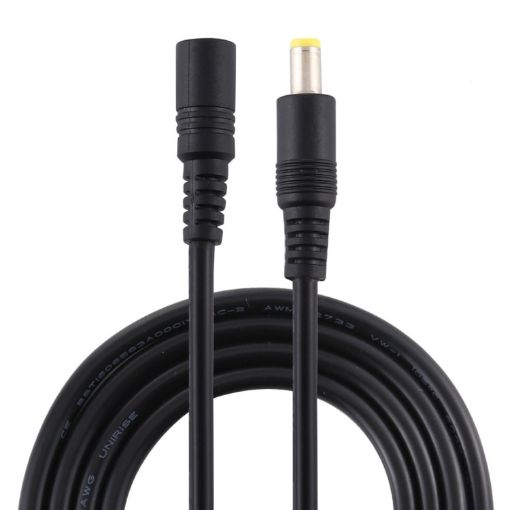 5m Black DC Power Extension Cable - 8A Female to Male, 5.5 x 2.5mm - 1