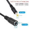 8A 5.5 x 2.5mm Female to Male DC Power Extension Cable, 3m Length - 5