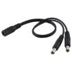 5.5 x 2.1mm DC Power Splitter Adapter Cable - 30cm Length - 3