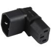 C13 to C14 Elbow AC Power Plug Adapter - Up Position - 2