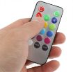 14 LED Multi Color Light with Remote Control - Silver - 4