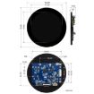 Waveshare 3.4" DSI Round Touch Display, 800x800, IPS, 10-Point Touch - 3