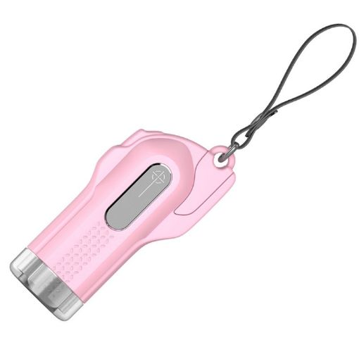CS-B09 Safety Hammer Tungsten Steel Striker Windows Breaker Pink - 1