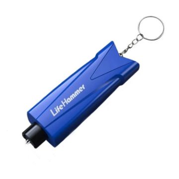 Blue Vehicle Safety Hammer - Emergency Window Breaker - 1