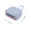 2 PCS RS-01 Universal Car Seat Belt Extension Buckle - Grey - 3
