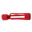 Adjustable Car Seat Belt Buckle Plug Protective Cover Case - Red - 5
