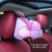 Child Car Seat Head Support Pillow - Pink - 5